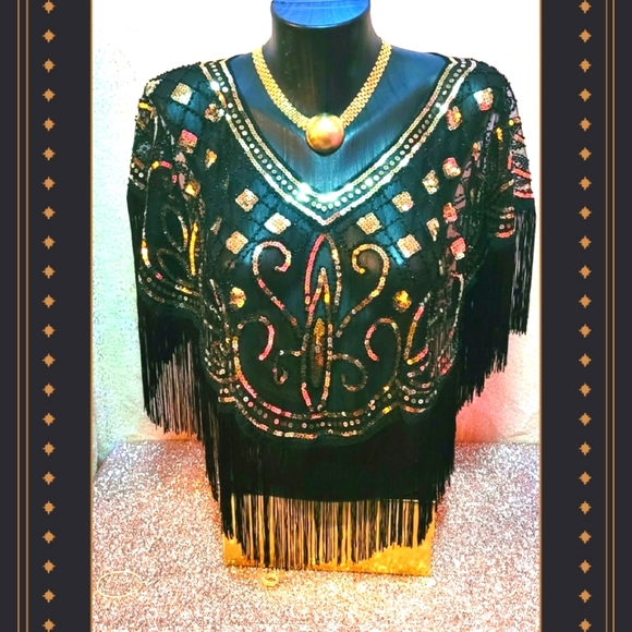 Magnificent  Sequin Shawls! - Picture 3 of 16